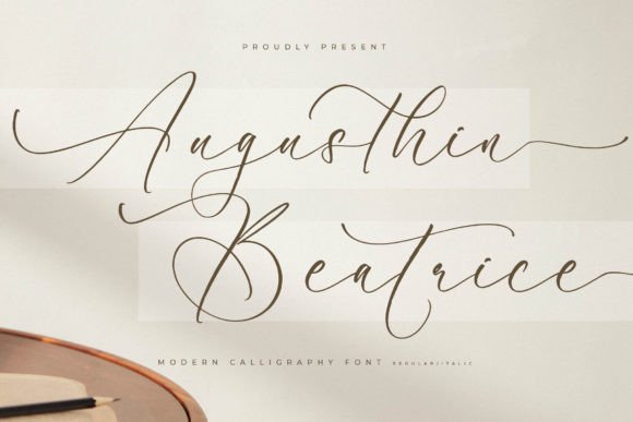Augusthin Beatrice: A Luxe Script Font for Modern Design