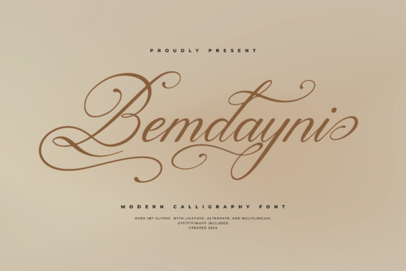 Bemdayni: A Stylish Font for Business Branding