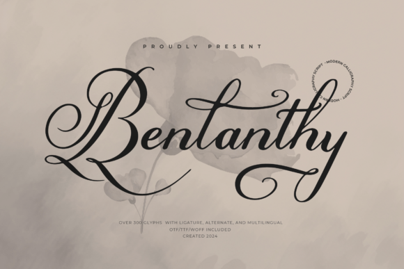 Benlanthy: A Script Font for Real Design Work