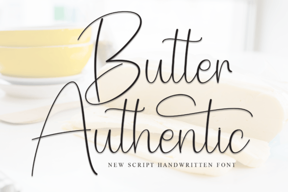 Butter Authentic Font