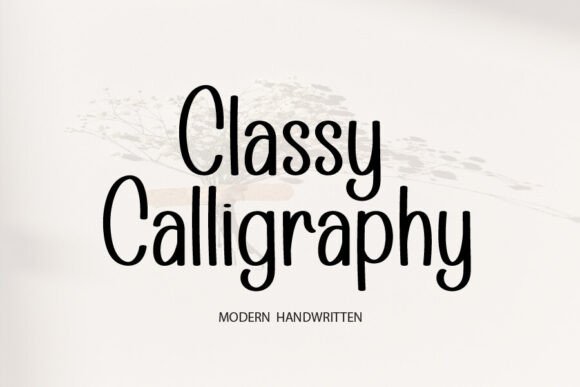 Classy Calligraphy: A Font for Polished Branding