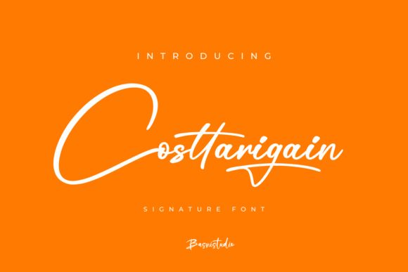 Costtarigain: A Magical Script Font