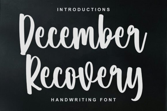 December Recovery Font