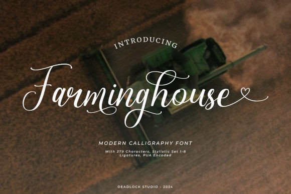 Farminghouse: A Modern Calligraphy Font