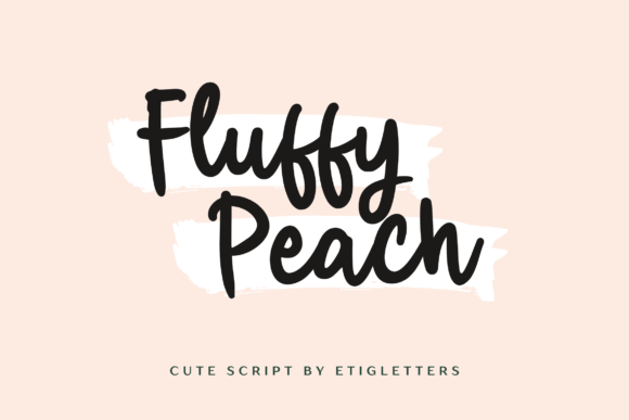 Fluffy Peach Font for Creative Projects