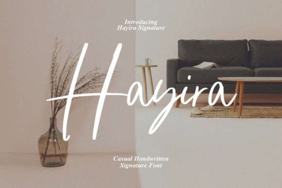 Hayira: A Script Font for Elegant Design