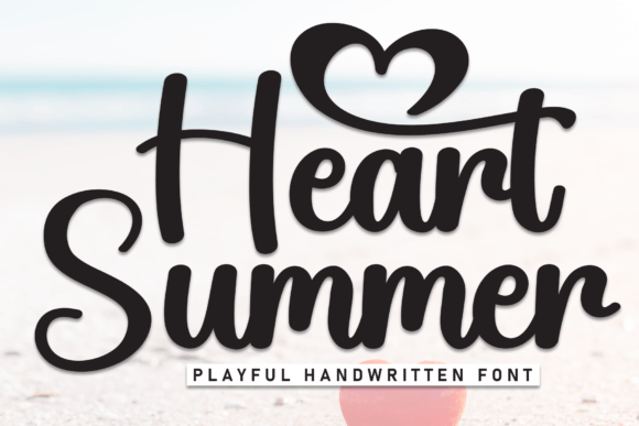 Heart Summer Font for Web Design