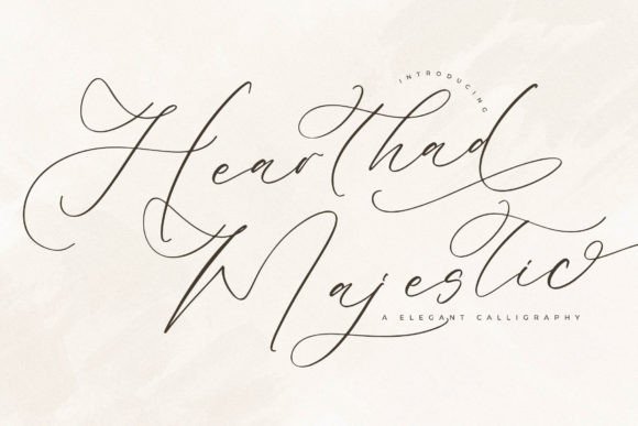 Hearthad Majestic: A Classy Script Font