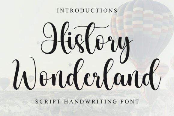 History Wonderland Font