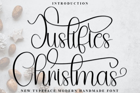 Justifies Christmas Font