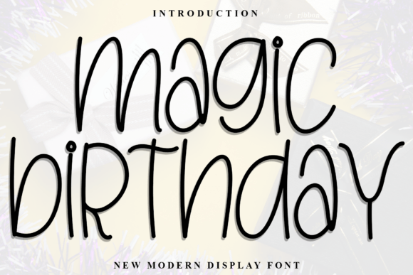 Magic Birthday Font for Creative Projects