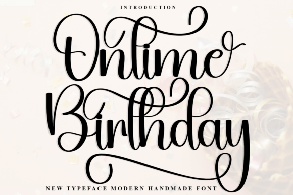 Ontime Birthday Font Review