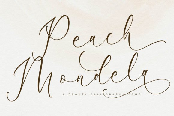 Peach Mondela: Elegant Script Font for Crafters