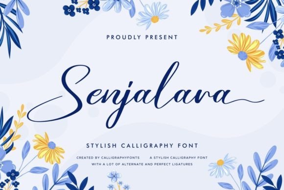 Senjalara Font: Elegant Script for Creative Projects