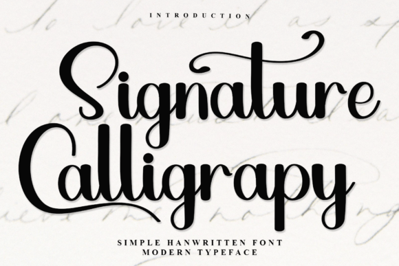 Signature Calligraphy: A Festive Font for Creative Projects