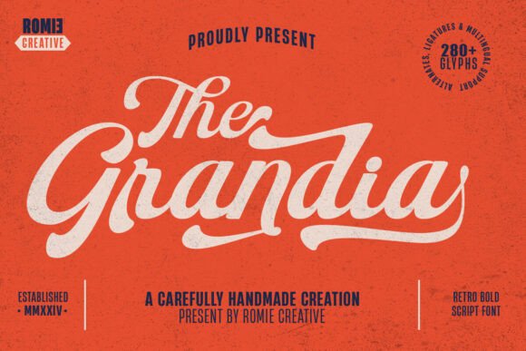 The Grandia: A Magical Script Font